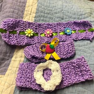 Crocheted head bands infant - 12 months